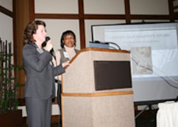 Speakers Cynthia Reichert and Michelle Harper (both Arylessence).