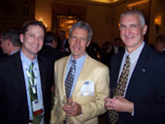John Cox (FEMA), Mike Davis (past FEMA president; Givaudan) and John Hallagan (FEMA) at the president’s reception.