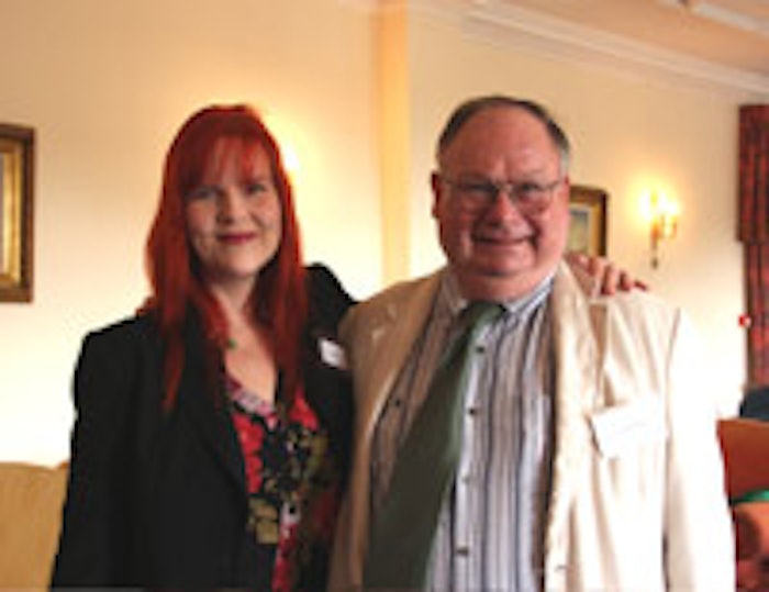 ICATS student Pia Long (Lush) and Tony Curtis (ICATS) at the BSP 2009 Symposium.