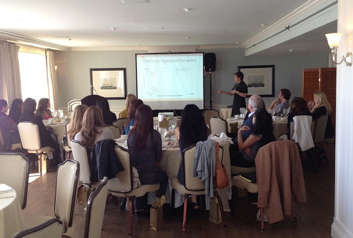 Jill Costa presents at Bell Flavors & Fragrances' West Coast mini-seminar