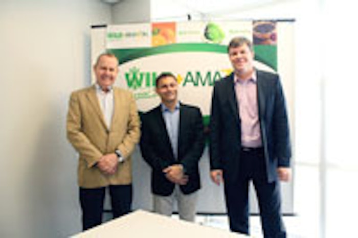 From left: Claudio Bruehmueller (managing director Amazon Flavors), Cosimo Trimigliozzi (COO Wild Flavors International) and Thomas Spengler (managing director Wild do Brasil Ltda. (f. l. t. r.)). Photo credit: Wild/Amazon Flavors.