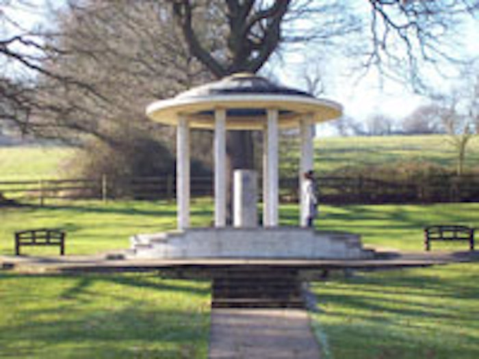 The American Bar memorial at Runnymede, where the Magna Carta was signed on June 15, 1215.