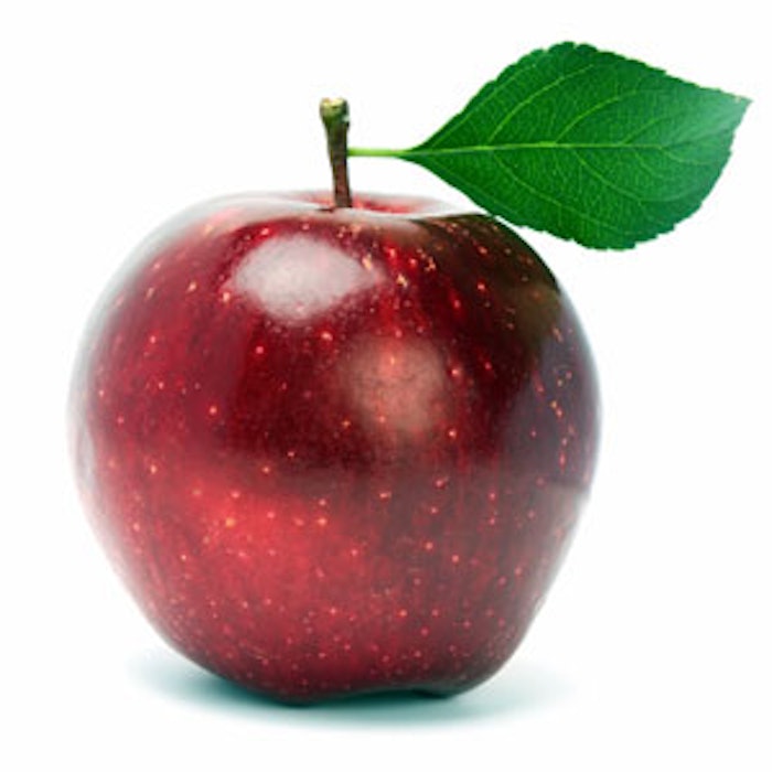 Red-apple-green-leaf-300