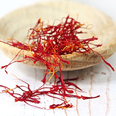 Saffron: Spicy and bitter flavor with a pungent smell and distinctive red color. Used sparingly in stews, baked goods and grain dishes.