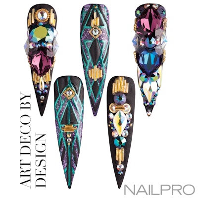 Midnight-Art Deco by Design NP1217