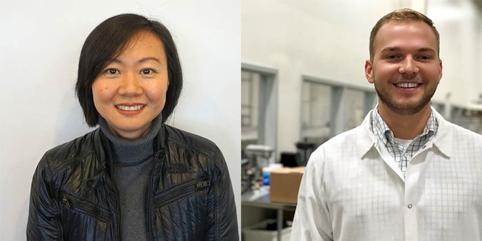 From left: Sandy Yu, regulatory affairs supervisor and Jordan Hill, culinary applications technologist. Photo courtesy of the company.