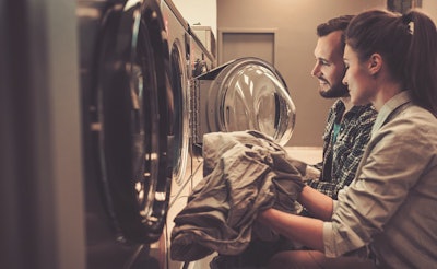 People doing laundry