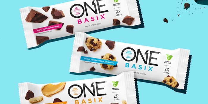 Photo provided by ONE Brands Basix Protein Bars (PRNewsfoto/ONE Brands)