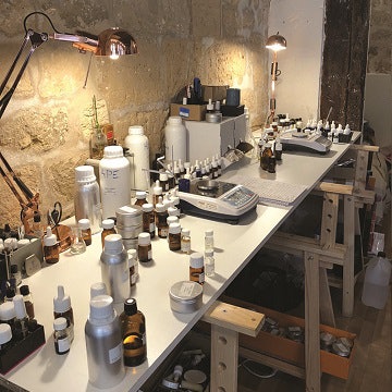 A perfumery lab