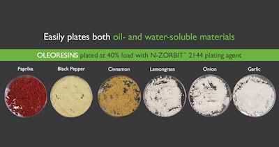 Starting with native corn starch, Ingredion scientists developed a highly porous structure that enables much greater absorption. N-ZORBIT™ 2144 plating agent allows you to carry up to a 40% load, depending on the active used. The optimized particle size, coupled with low bulk density (350-500 g/L) and increased surface area, enables a higher plating capacity than common carriers such as maltodextrin. With N-ZORBIT™ 2144 plating agent, you can produce highly concentrated actives and vibrant flavors in small volumes of powder, leading to lower cost-in-use and reduced packaging costs.