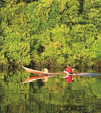 Man in boat