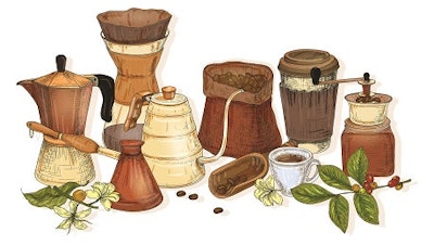 Various coffee pots