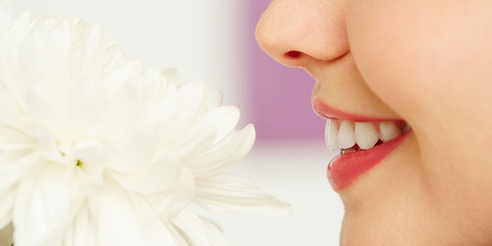 Smelling flower