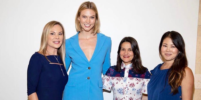 From left: Emily Bond, Head of Fine Fragrance Givaudan; Karlie Kloss, Good Girl Ambassador & Founder of Kode with Klossy; Laurie Labesque, VP Marketing Puig USA; Linda Song, Perfumer Givaudan