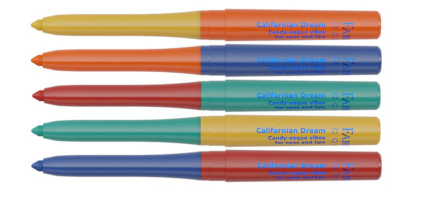 Faber-Castell Cosmetics' Californian Dream eye- and lip liners, which are part of its new American Beauty collection.
