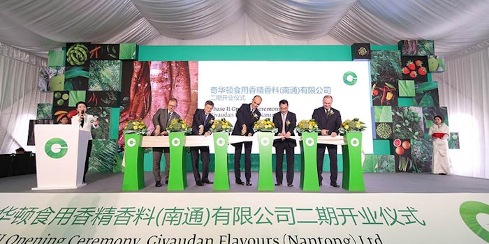 Givaudan hosted an opening ceremony for the Nantog manufacturing facility extension.