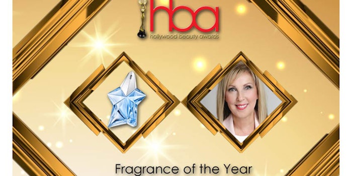 Mugler Angel Eau De Parfum Standing Star is set to receive 2020 Fragrance of the Year at the Hollywood Beauty Awards.