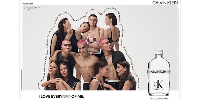 Calvin Klein Fragrances launch CK Everyone, the brand's first gender-free fragrance that's designed for everyone. The release coincides with CK One, the brand's new jean and underwear line.