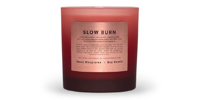 Country artist Kacey Musgraves has partnered with Boy Smells to launch Slow Burn, a scented candle named after the first song on her new album.