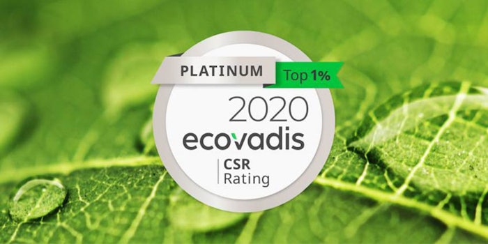 Mane earned the Platinum ranking from EcoVadis, which is the highest sustainability rating a company can receive.