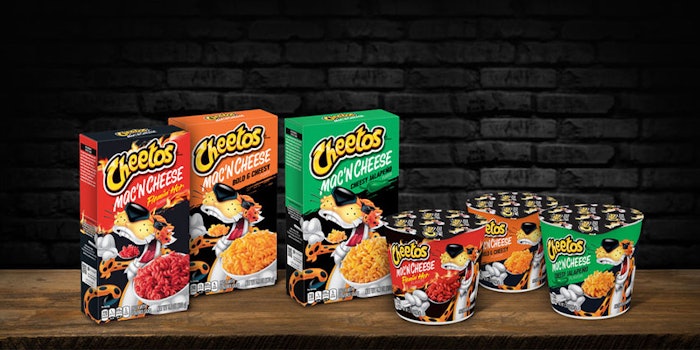 Cheetos Mac 'n Cheese will be available at select retailers starting August 8, 2020.