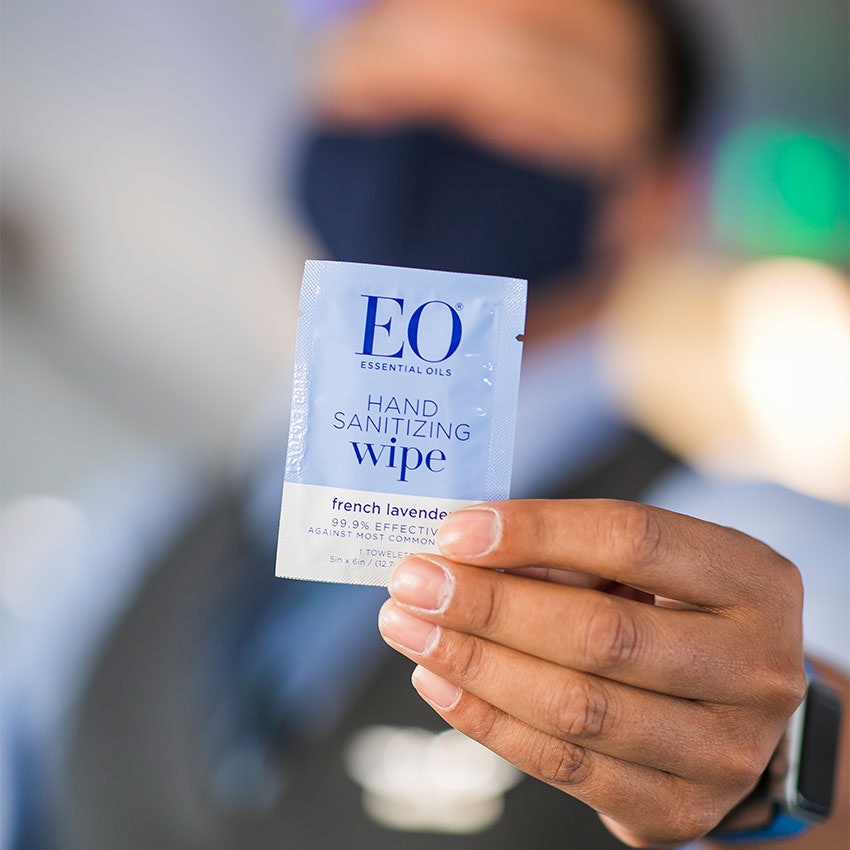 EO x Alaska Airlines Launch Essential Oil Sanitizing Hand Wipes