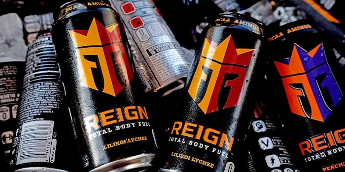 Reign's energy drinks contain 300 milligrams of caffeine.