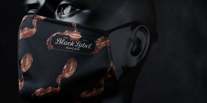 Hormel's Foods releases bacon scented face mask. Photo Credit: Hormel Foods.