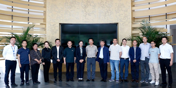 Leaders visiting Huabao Shanghai Park. Photo Credit: Huabao.