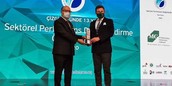 CFO Enver Kurt received the Chemical Industry Sector award on behalf of MG International Fragrance Company.