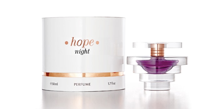 Hope Night Parfum, launched at Bergdorf Goodman. Photo: Yahoo!Life.