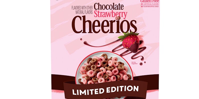 Cheerios' limited-edition Chocolate Strawberry cereal. Photo Credit: Meijer.