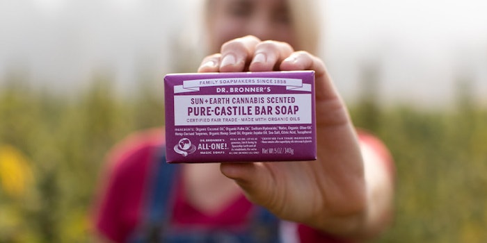 Dr. Bronner's Sun+Earth Cannabis-Scented Bar Soap. Photo: East Fork Cultivars.