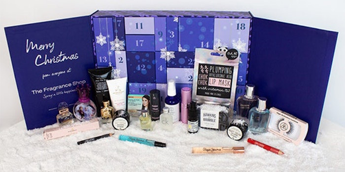 The Fragrance Shop holiday advent calendar. Photo Credit: The Fragrance Shop.