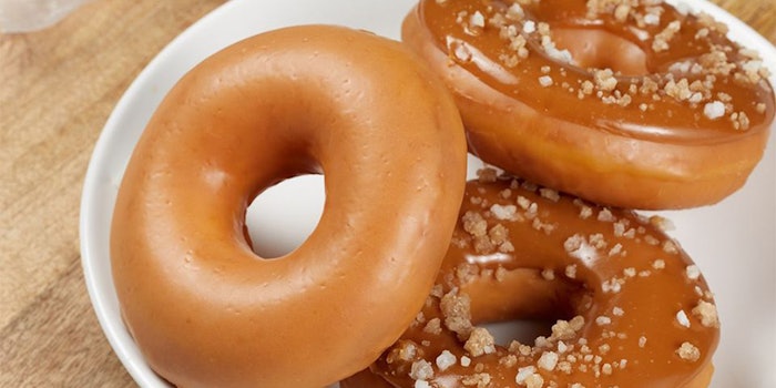 Krispy Kreme's caramel flavored doughnuts. Photo: Krispy Kreme's Facebook.