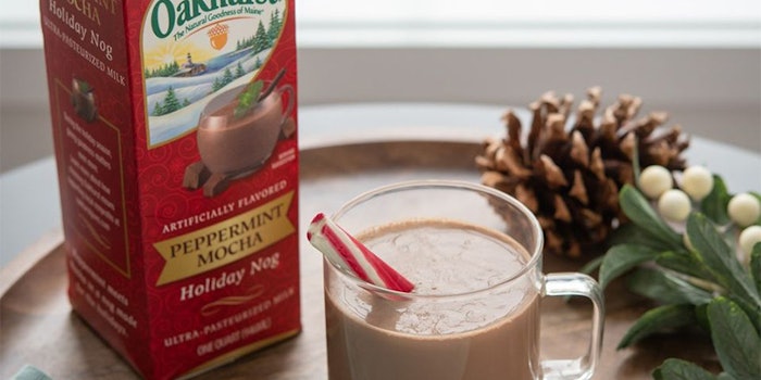 Oakhurst Dairy Peppermint Mocha Holiday Nog Photo: Oakhurst Dairy Facebook.
