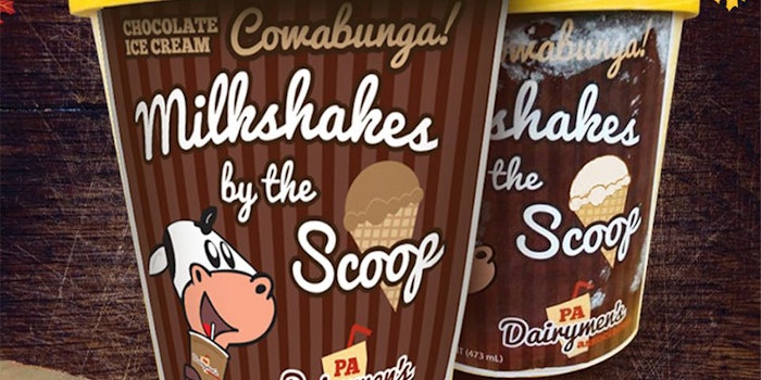 Cowabunga ice cream in chocolate and vanilla. Photo: PA Dairymen Association Facebook.