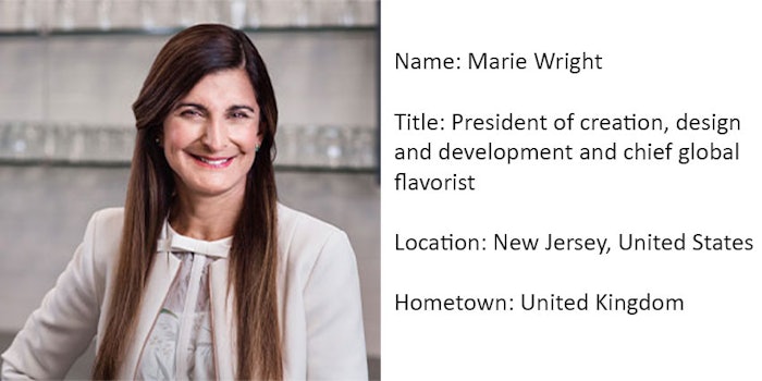 This month's Profiles column features Marie Wright, president of creation, design and development and chief global flavorist at ADM.
