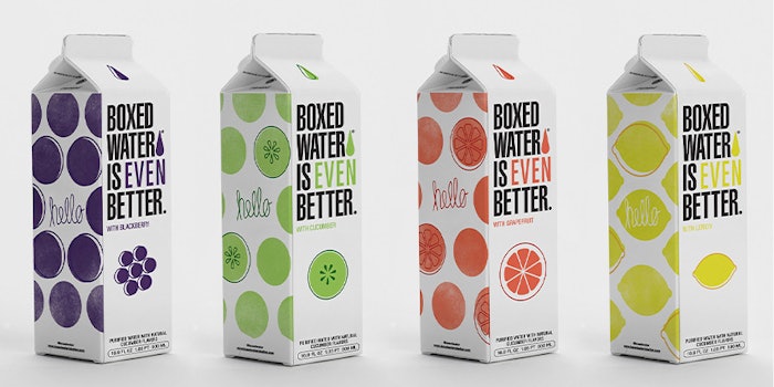 The line includes, Lemon, Blackberry, Cucumber and Grapefruit. Photo: Boxed Water is Better.