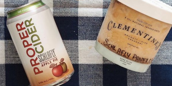 Apple Pie Proper Cider ice cream. Photo: Clementine's Creamery Instagram.