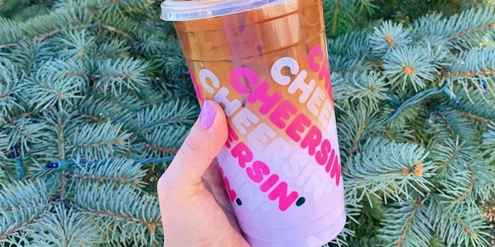 Purple Sugarplum Macchiato. Photo: Dunkin's Facebook.