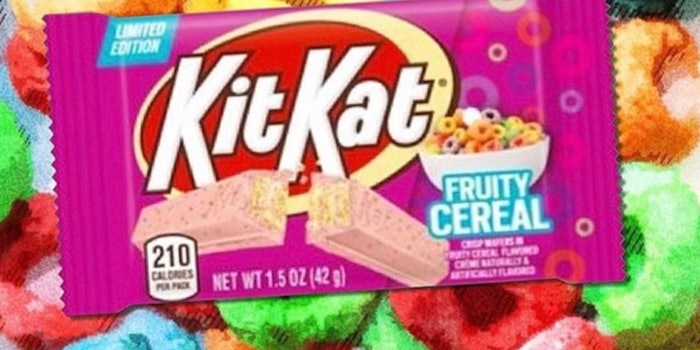 Fruity Cereal flavored Kit Kat. Photo: Mashed.