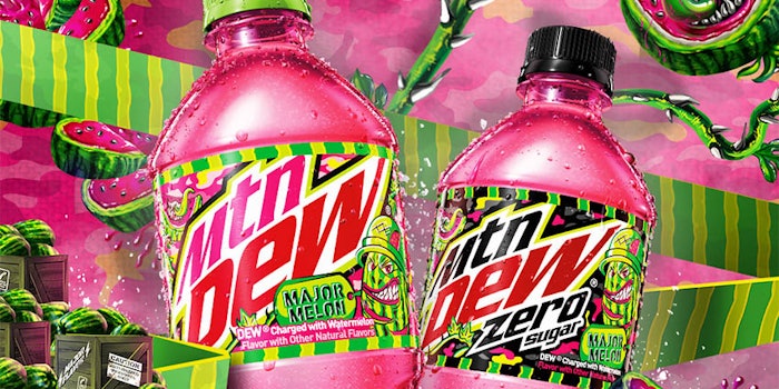 Mountain Dew has released its newest flavor, Major Melon. Photo: Mountain Dew's Facebook.