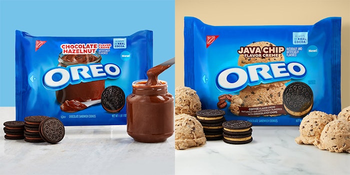 Oreo is releasing its Hazelnut and Java Chip flavors. Photo: Oreo's Facebook.