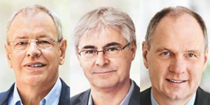 From left: Heinrich Schaper will be retiring, Dr. Jean-Yves Parisot is to take over the global leadership of the flavor segment and Achim Daub will be leaving the company to pursue new professional opportunities.
