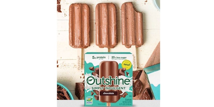 Outshine launches new frozen dairy bars in four flavors.