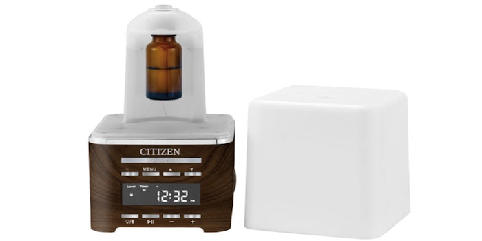 Citizen's new scent-diffusing clock uses an alarm mode to release essential oils.