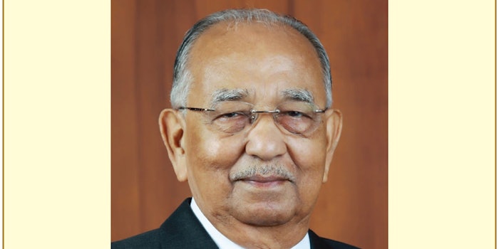 C.V. Jacob, founder and chairman of Synthite.