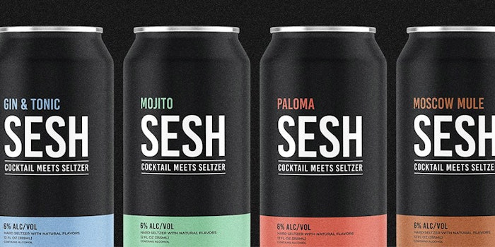 SESH is available in four flavors: Gin & Tonic, Mojito, Moscow Mule and Paloma. Photo: Drink SESH's twitter.