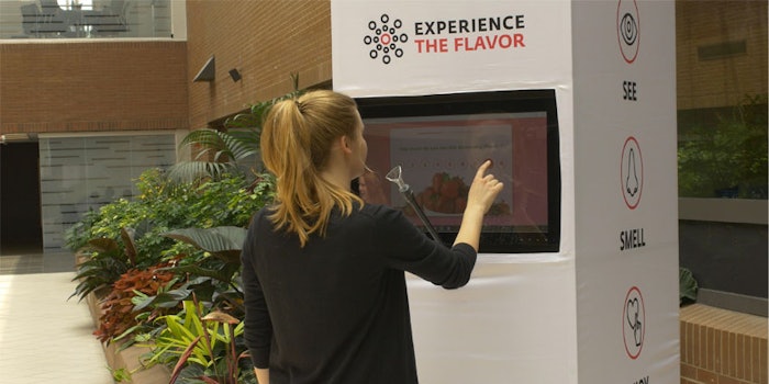 Givaudan's new Aroma Kiosk provides consumer data and personalized preferences in real time through a user-friendly AI algorithm.
